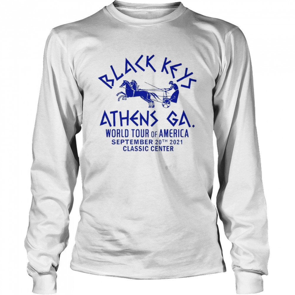 Black Keys Athens GA world tour of America shirt Long Sleeved T-shirt