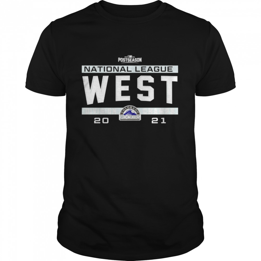 Colorado Rockies 2021 NL West division champs shirts