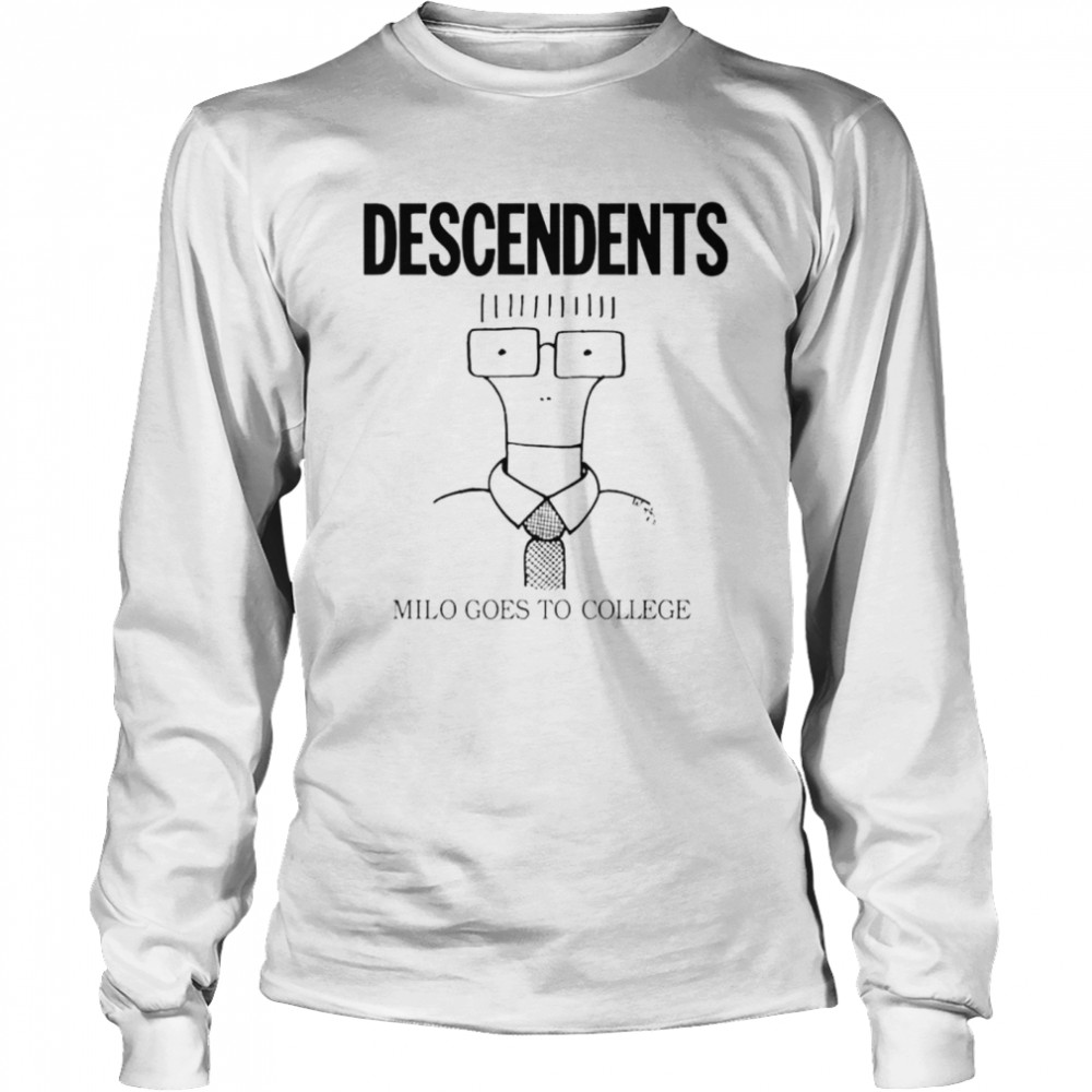 Descendents Milo goes to college funny shirt Long Sleeved T-shirt