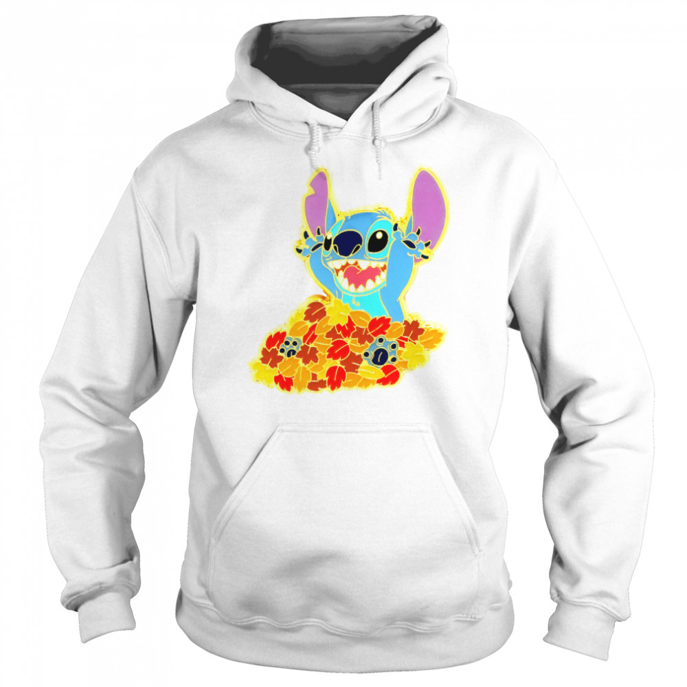 Disney Lilo & Stitch Autumn Leaves Stitch T- Unisex Hoodie