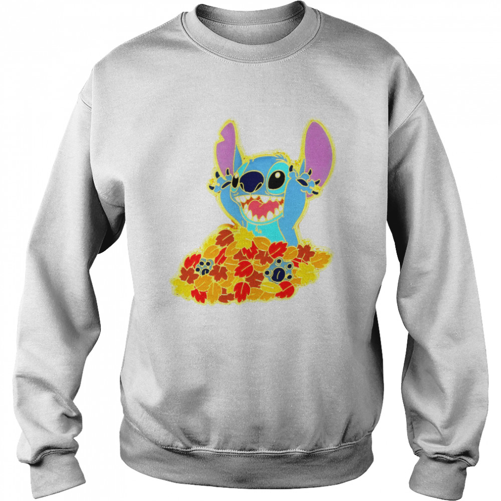 Disney Lilo & Stitch Autumn Leaves Stitch T- Unisex Sweatshirt