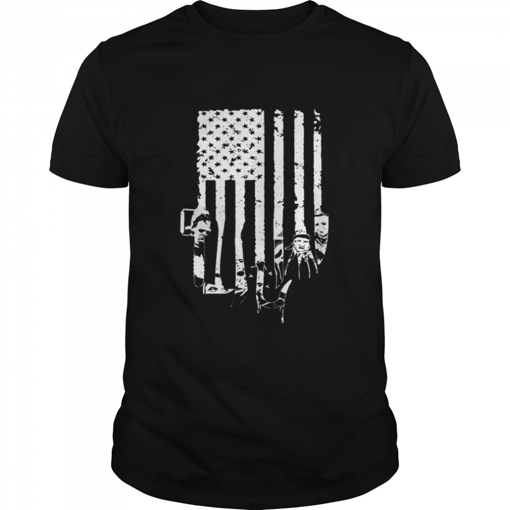 Horror Character American Halloween flag shirts