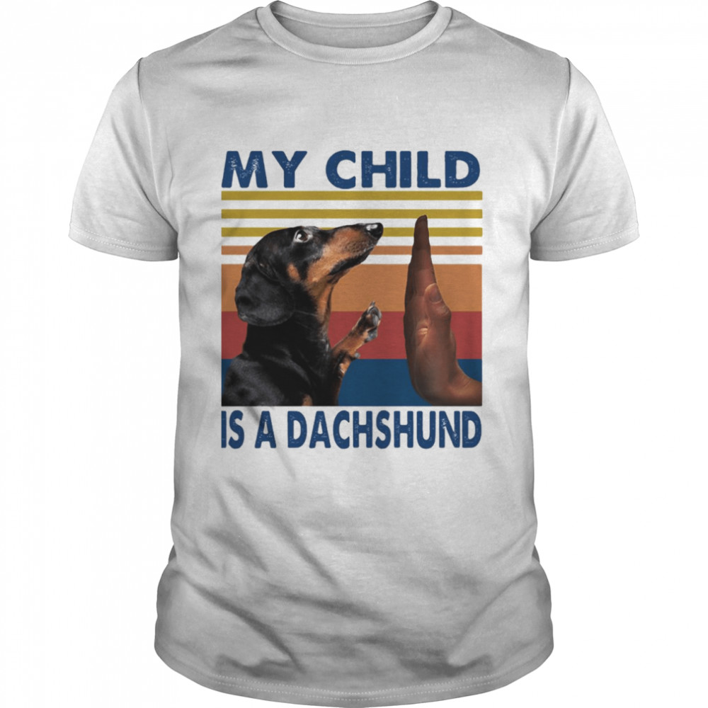 Mys Childs Iss As Dachshunds Halloweens Vintages Retros T-shirts