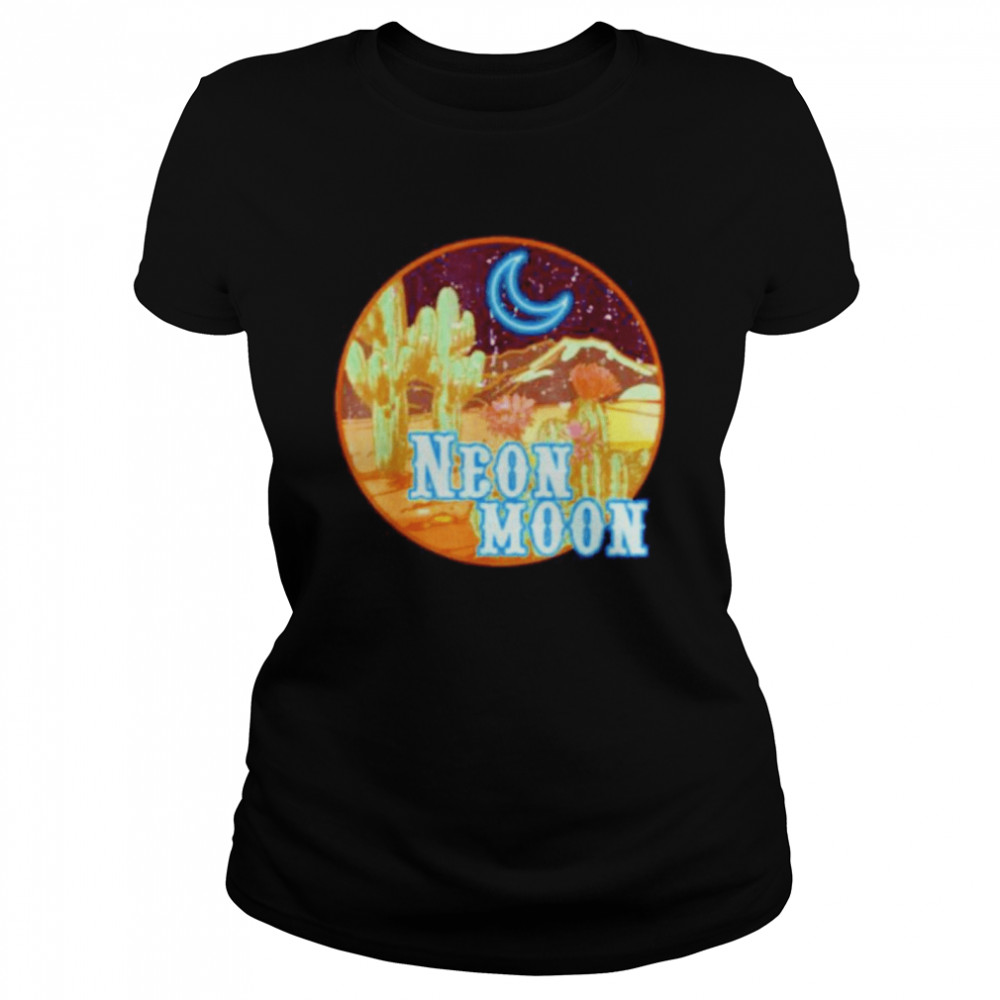 Neon moon retro shirt Classic Women's T-shirt