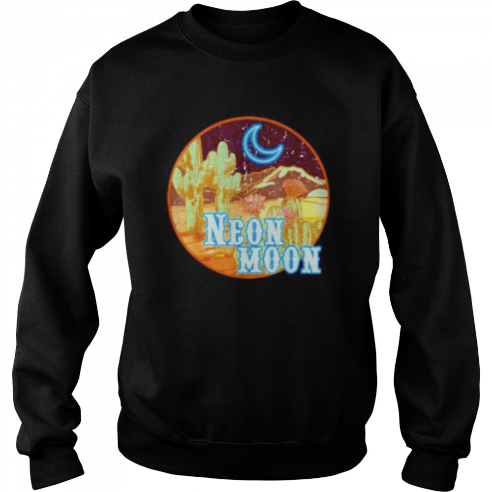 Neon moon retro shirt Unisex Sweatshirt