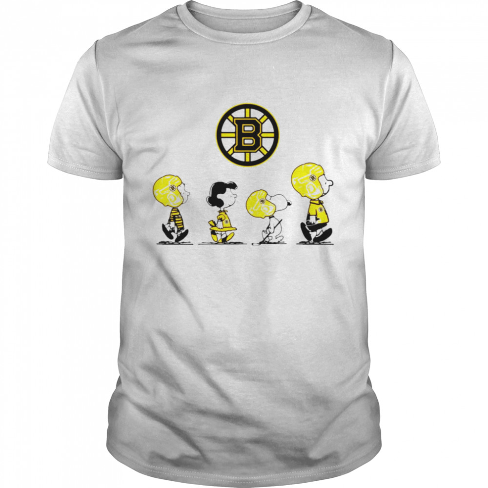 Peanuts Characters Boston Bruins Hockey team shirt Classic Men's T-shirt