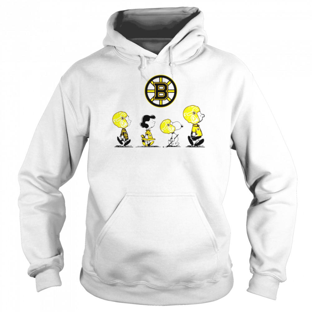 Peanuts Characters Boston Bruins Hockey team shirt Unisex Hoodie