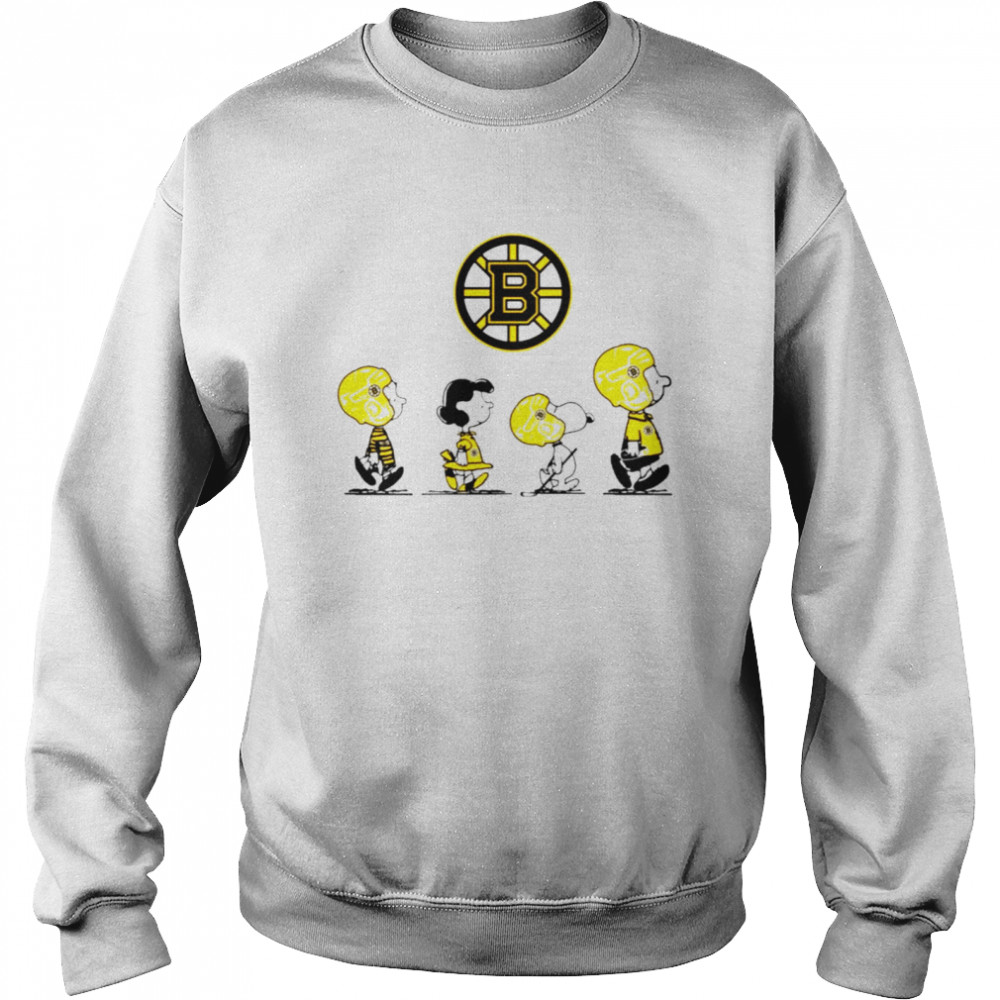 Peanuts Characters Boston Bruins Hockey team shirt Unisex Sweatshirt