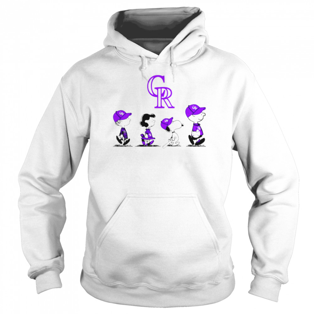 Peanuts Characters Colorado Rockies Baseball Team shirt Unisex Hoodie