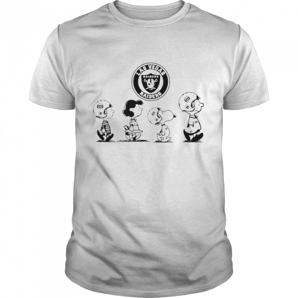 Peanuts Characters Las Vegas Raiders Football team t-shirt Classic Men's T-shirt