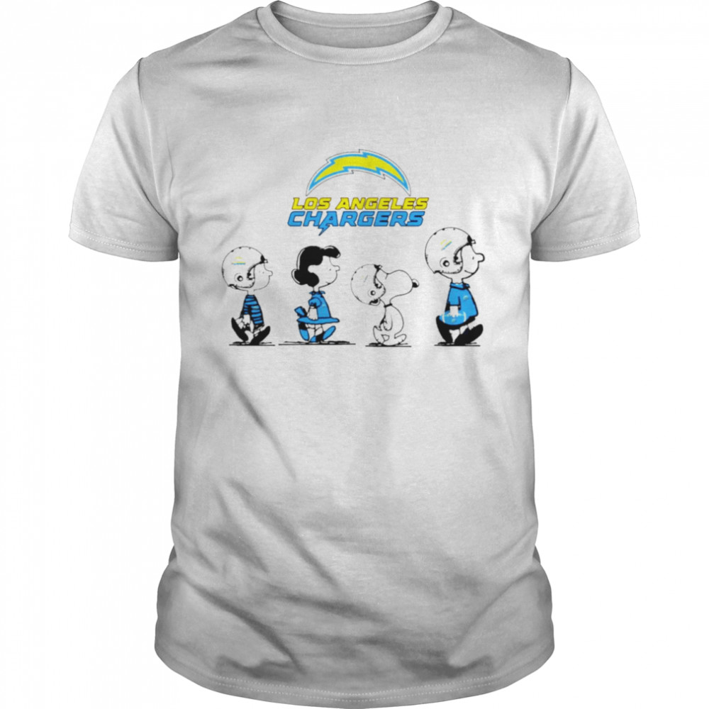 Peanuts Characters Los Angeles Chargers Football team t-shirt Classic Men's T-shirt