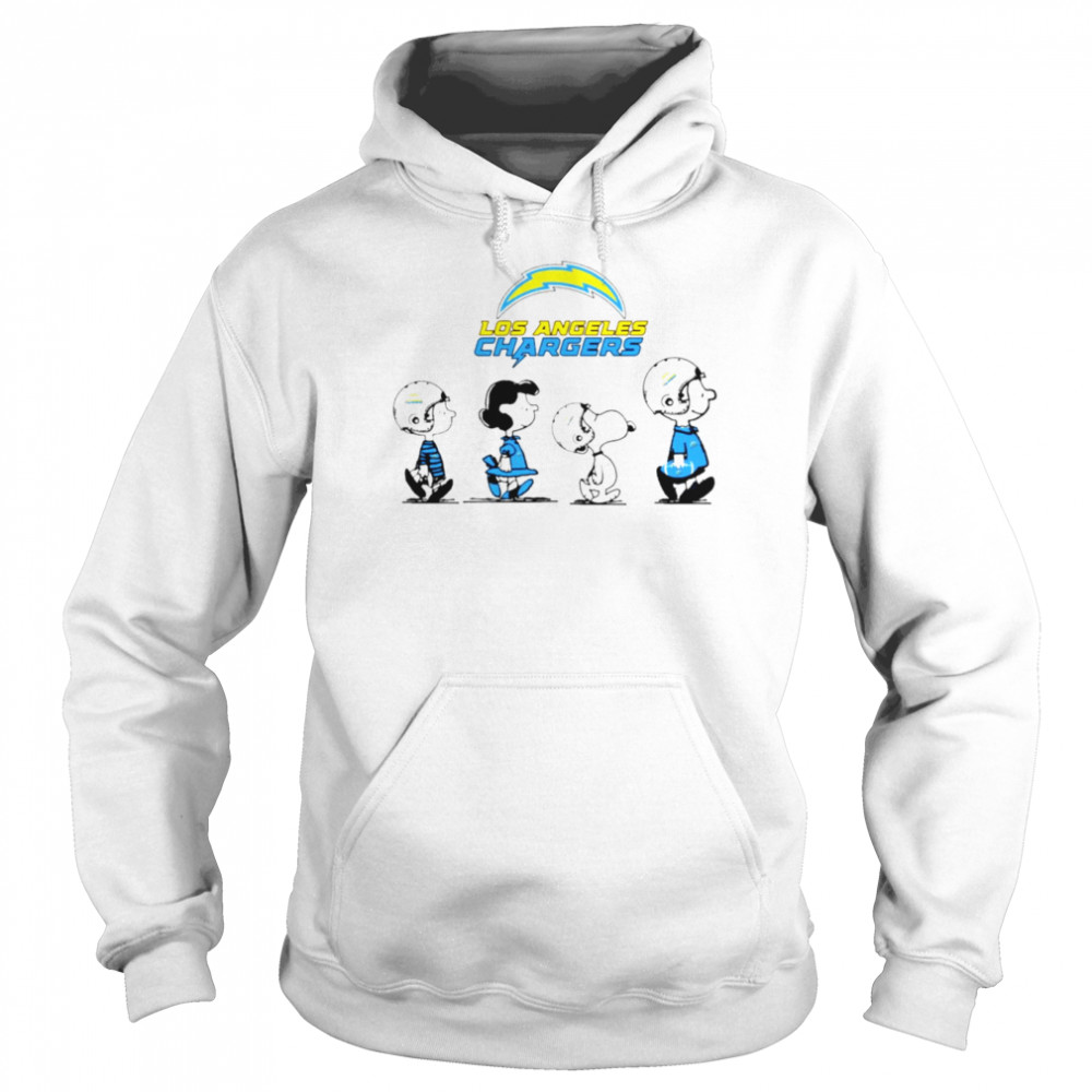 Peanuts Characters Los Angeles Chargers Football team t-shirt Unisex Hoodie