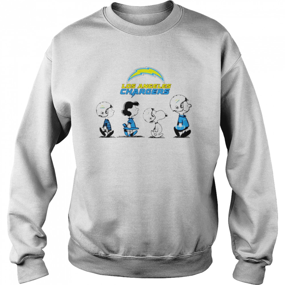 Peanuts Characters Los Angeles Chargers Football team t-shirt Unisex Sweatshirt