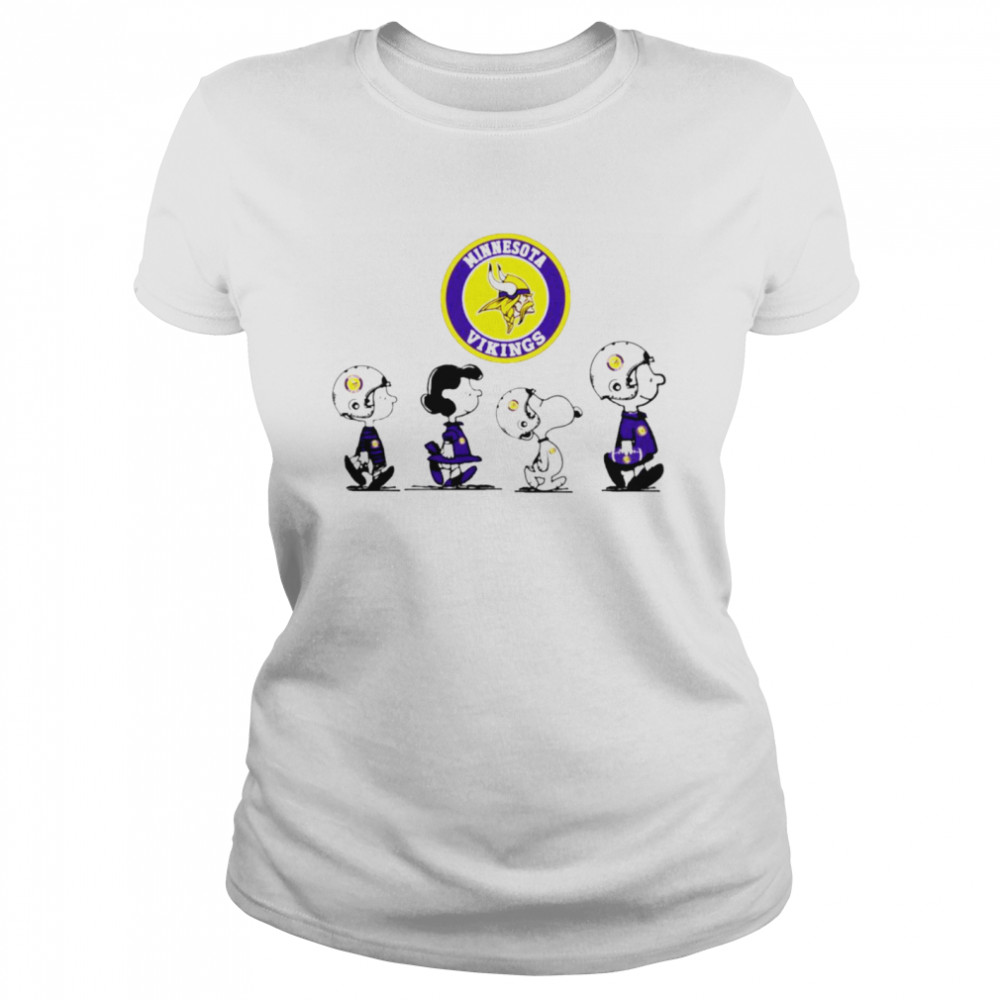 Peanuts Characters Minnesota Vikings Football team shirt Classic Women's T-shirt