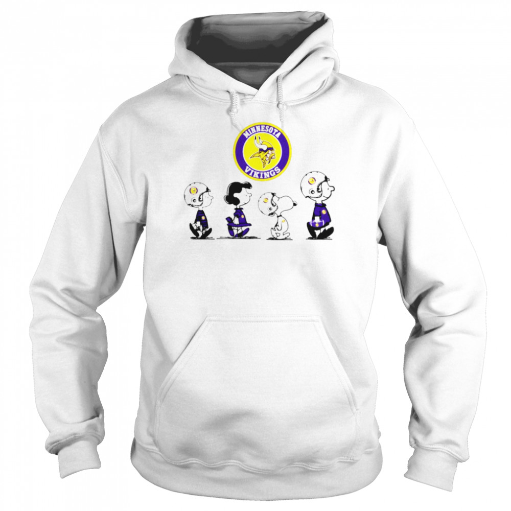 Peanuts Characters Minnesota Vikings Football team shirt Unisex Hoodie