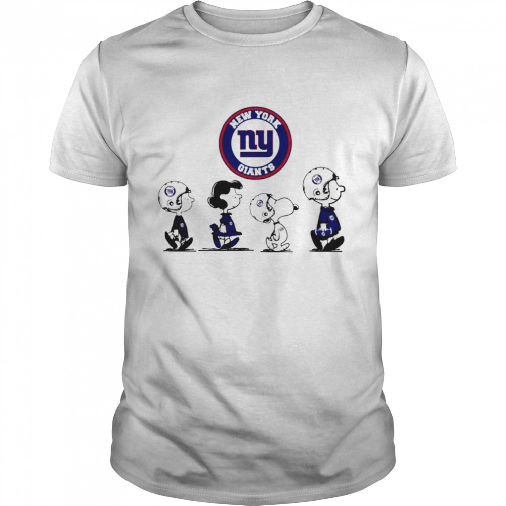 Peanuts Characters New York Giants Football team t-shirt Classic Men's T-shirt