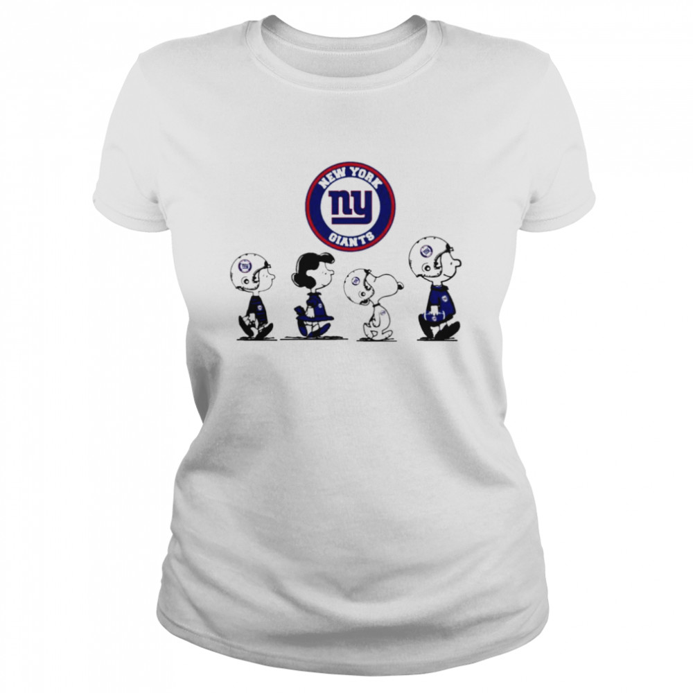 Peanuts Characters New York Giants Football team t-shirt Classic Women's T-shirt