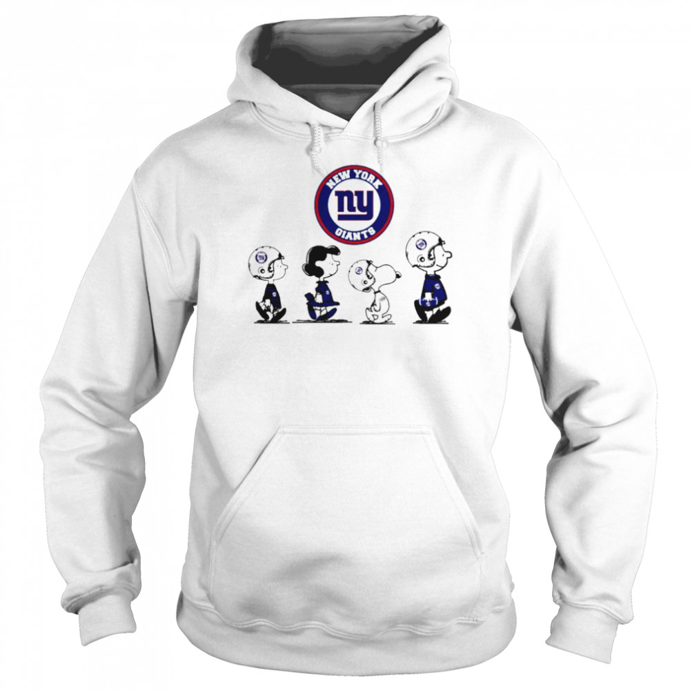 Peanuts Characters New York Giants Football team t-shirt Unisex Hoodie