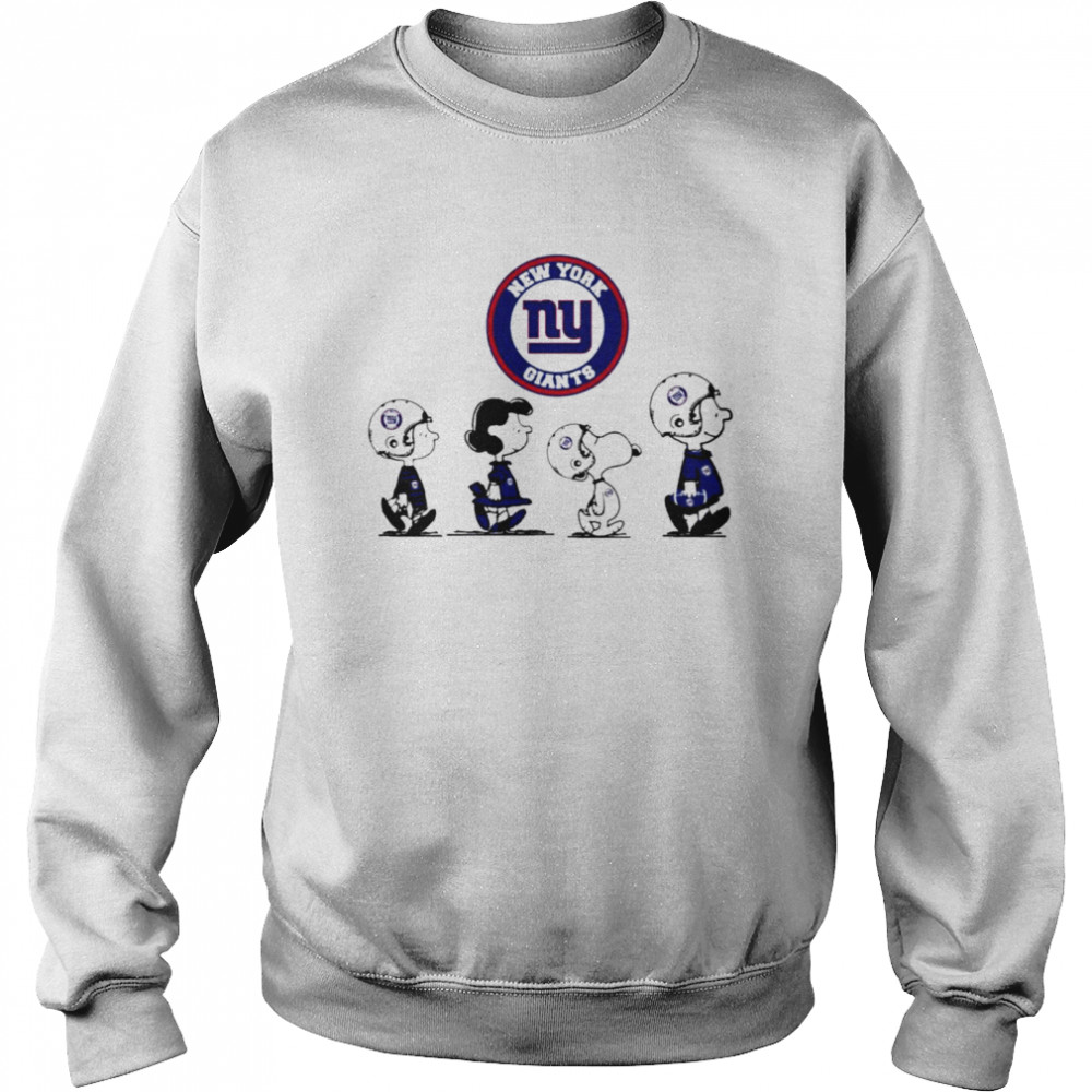 Peanuts Characters New York Giants Football team t-shirt Unisex Sweatshirt