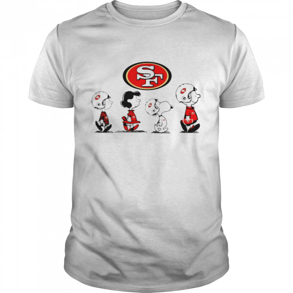 Peanuts Characters San Francisco 49ers Football team shirt Classic Men's T-shirt