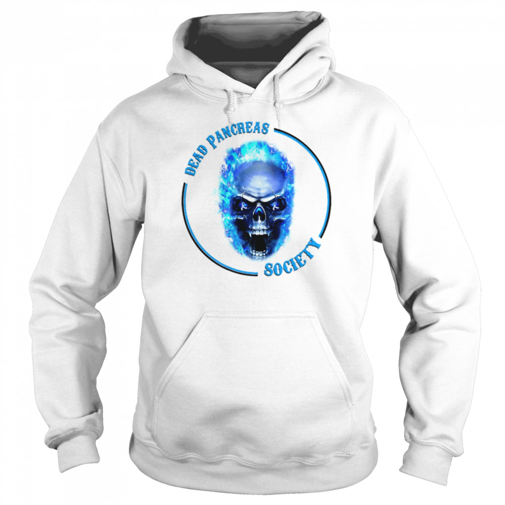 Skull Dead Pancreas Society Diabetes Awareness T-shirt Unisex Hoodie