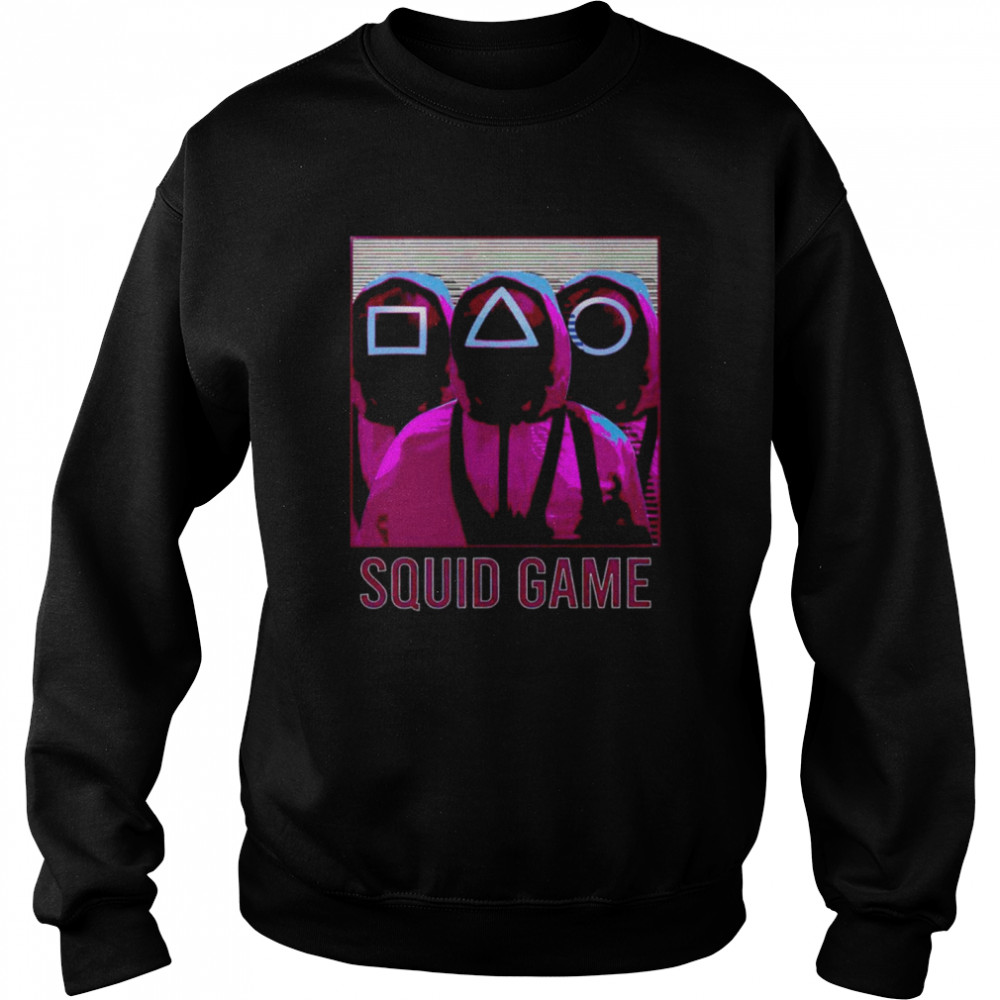 Squid Game Squad Retrowave Active movie shirt Unisex Sweatshirt