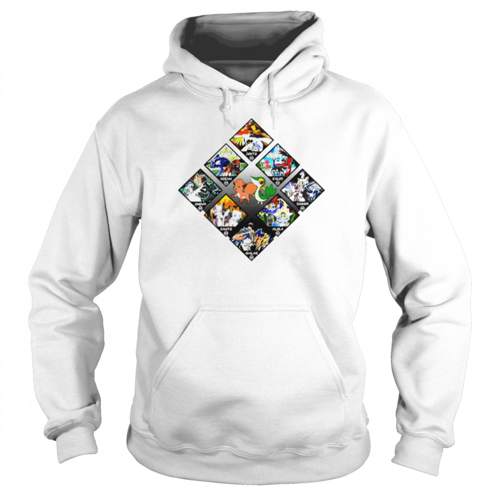 The Vast Regions of Monsters Pokemon cartoon shirt Unisex Hoodie