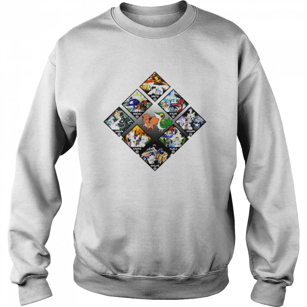 The Vast Regions of Monsters Pokemon cartoon shirt Unisex Sweatshirt