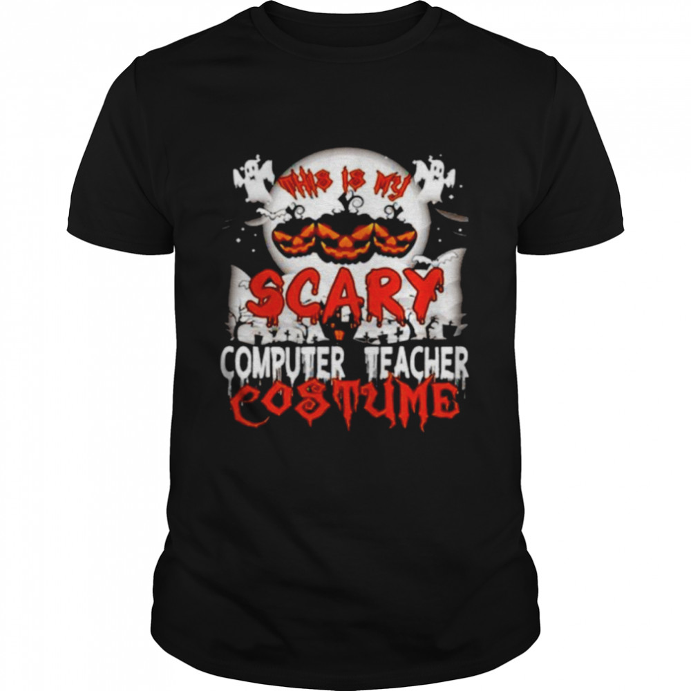 This is my scary computer teacher costume Halloween shirt Classic Men's T-shirt