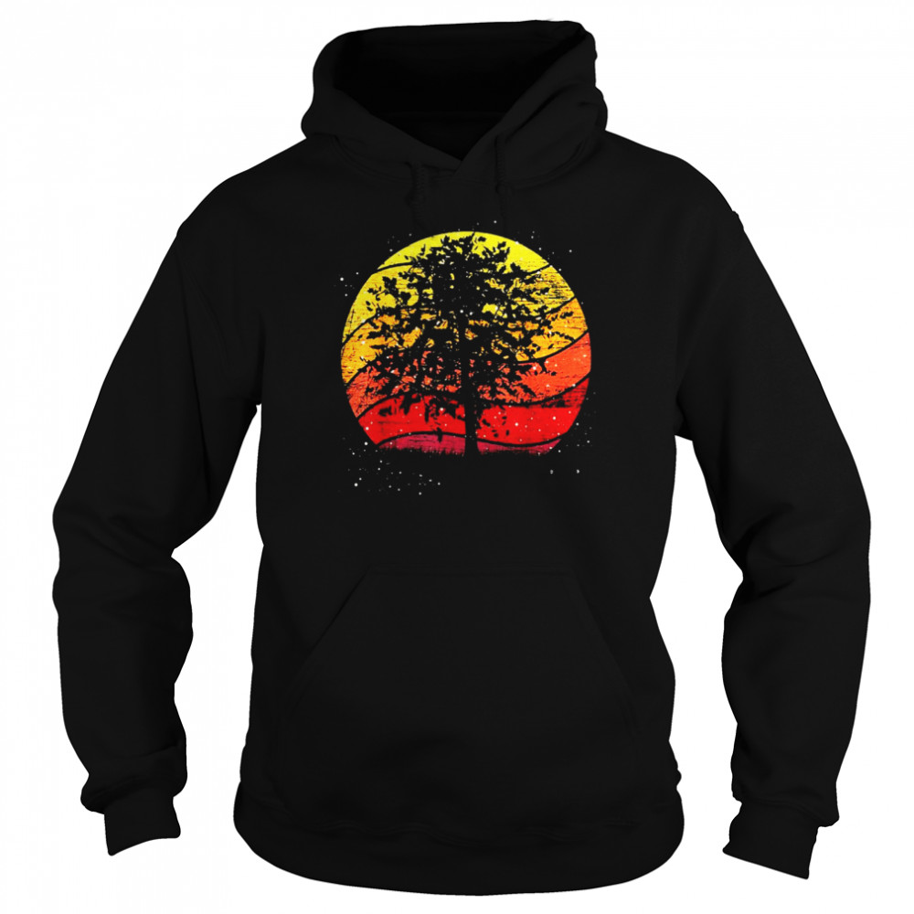 Trees Outdoor Wild Nature Wildlife Forest Vintage Retro T-shirt Unisex Hoodie