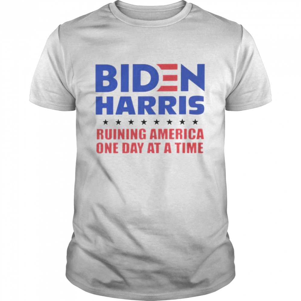Biden Harris ruining America one day at a time shirt Classic Men's T-shirt