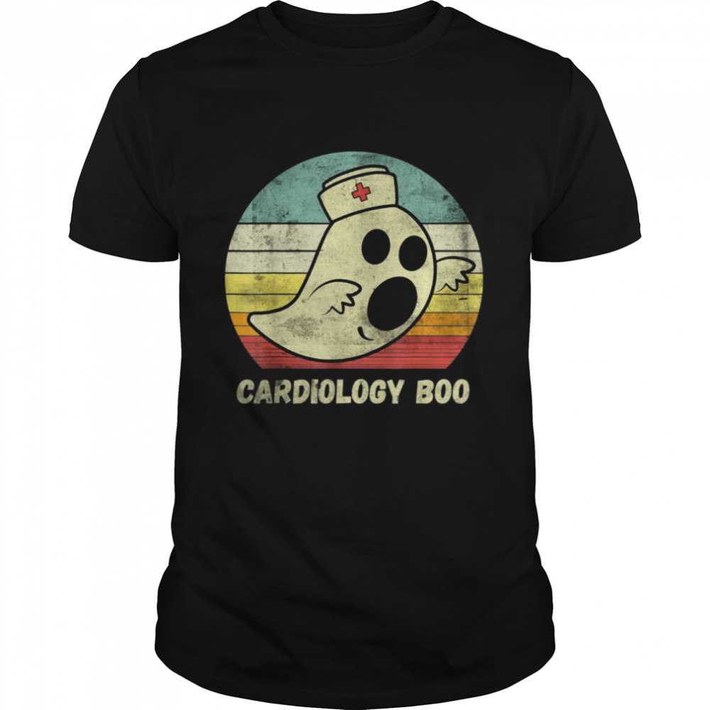 Halloween Ghost Cardiology Boo Nurse Nursing Medical shirts