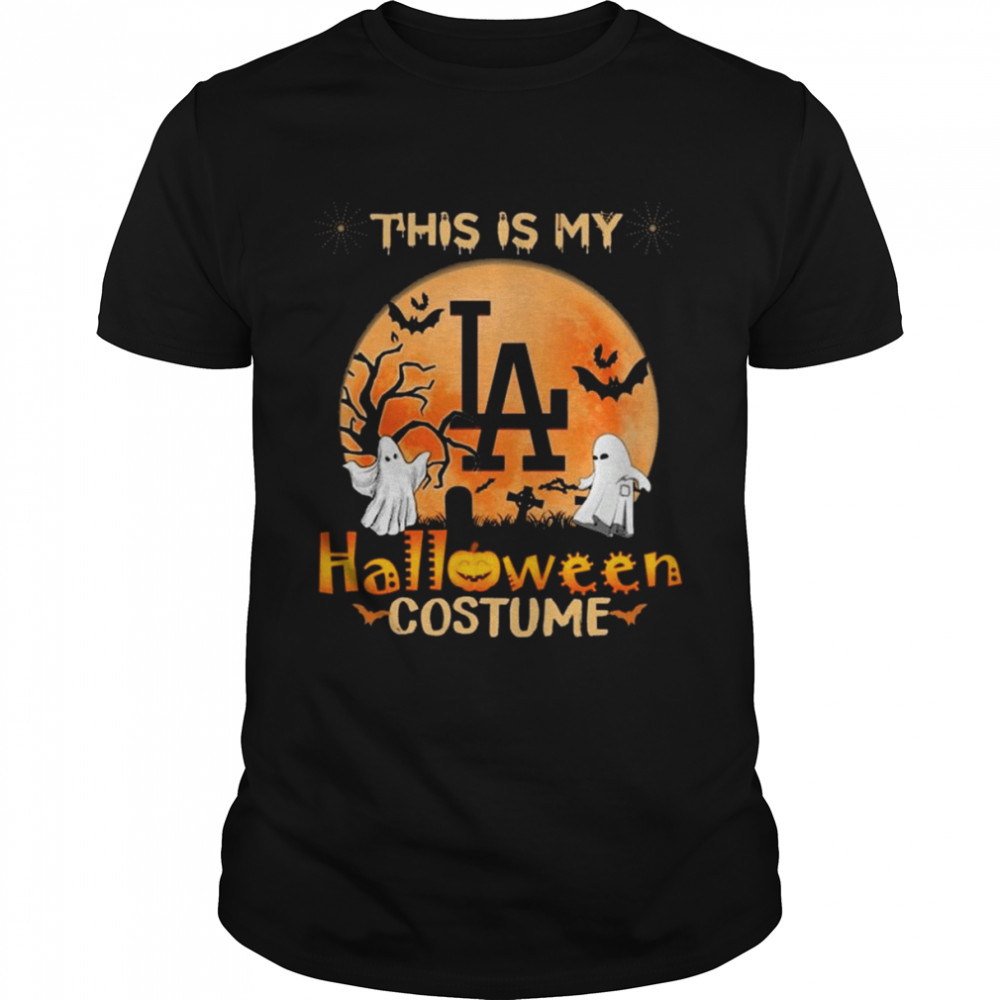 Los Angeles Dodgers Boos This is my Halloween Costume Moon shirt Classic Men's T-shirt