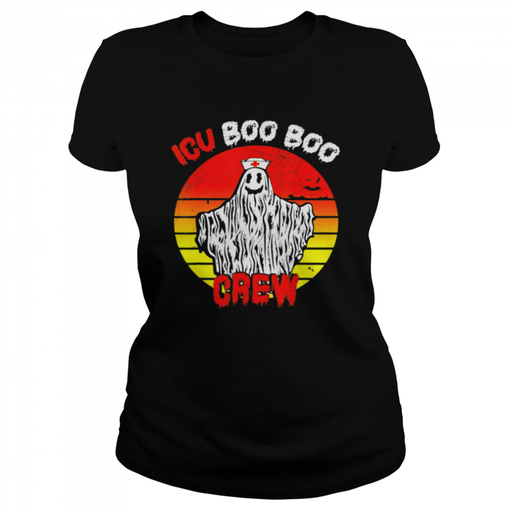 Nurse ICU Boo Boo Crew Ghost Nursing Halloween 2021 Classic Women's T-shirt
