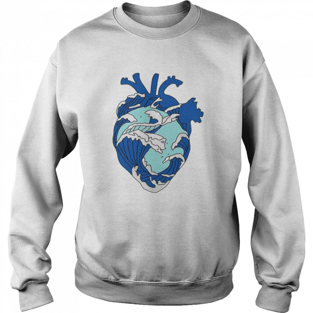 Sea heart shirt Unisex Sweatshirt