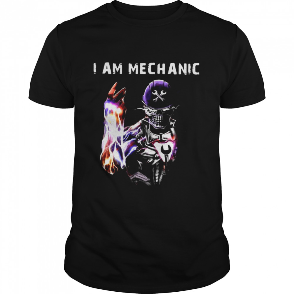 Skull Is’m A Mechanic T-shirts