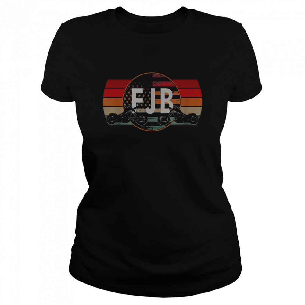 Fjb motorcycle american flag shirt Classic Women's T-shirt