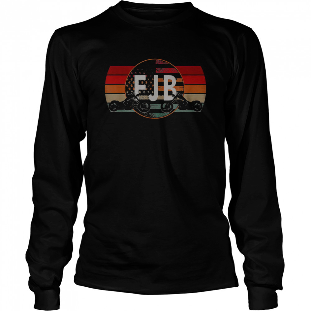 Fjb motorcycle american flag shirt Long Sleeved T-shirt