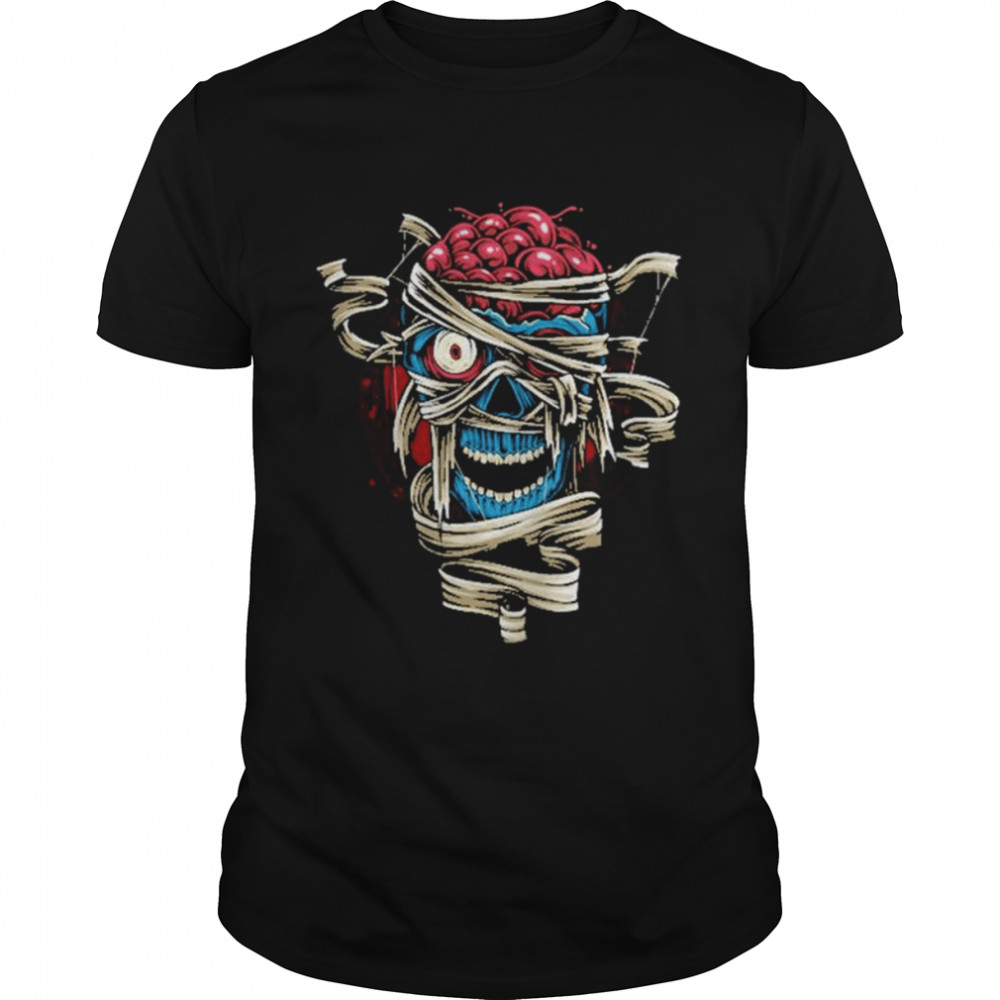 Skull Mummy Scary Bandage shirt Classic Men's T-shirt