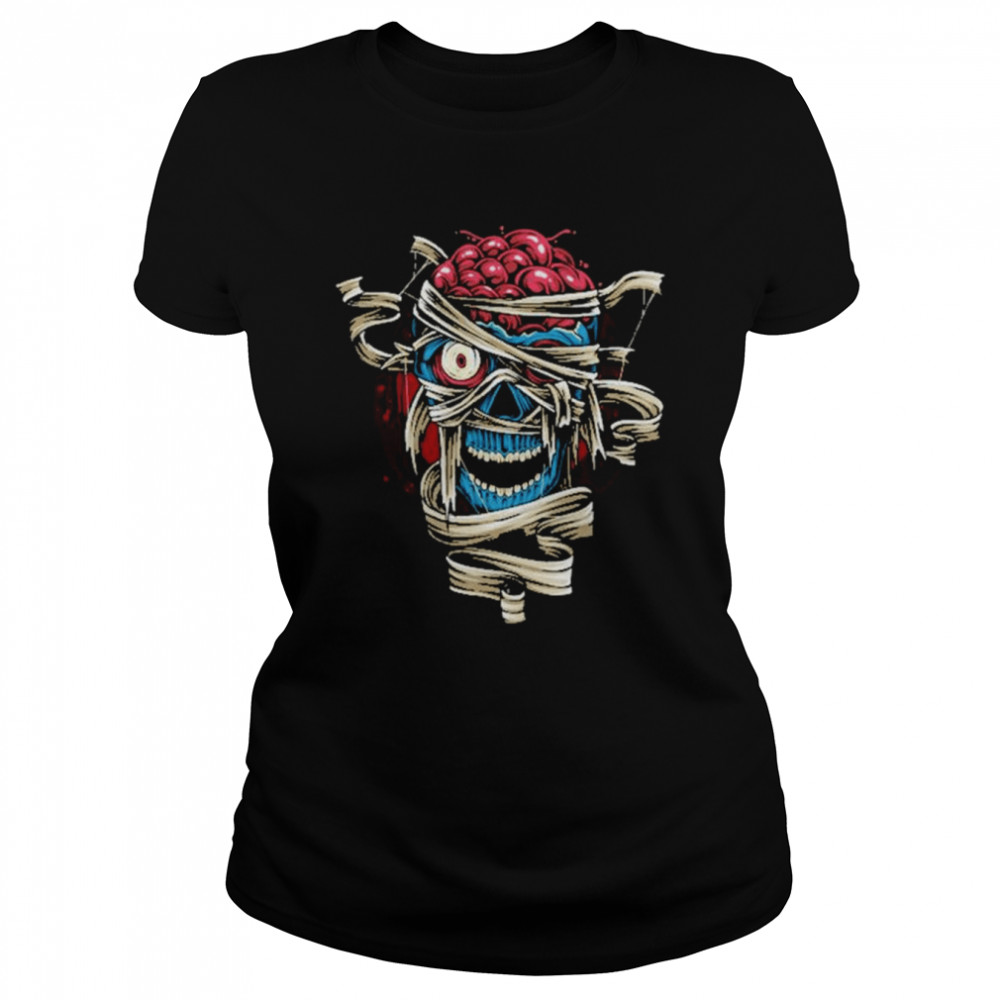 Skull Mummy Scary Bandage shirt Classic Women's T-shirt