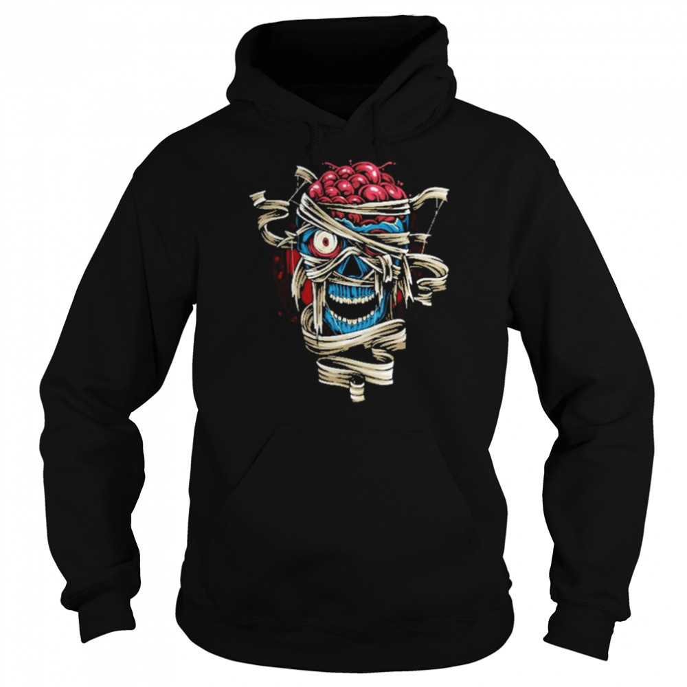 Skull Mummy Scary Bandage shirt Unisex Hoodie