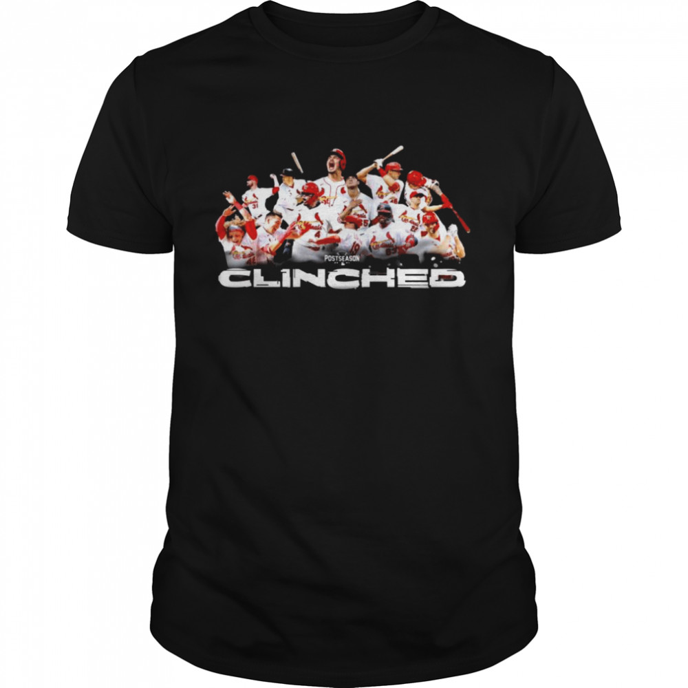 St Louis Cardinals Baseball Teams Clinched 2021 Postseason Classic Men's T-shirt