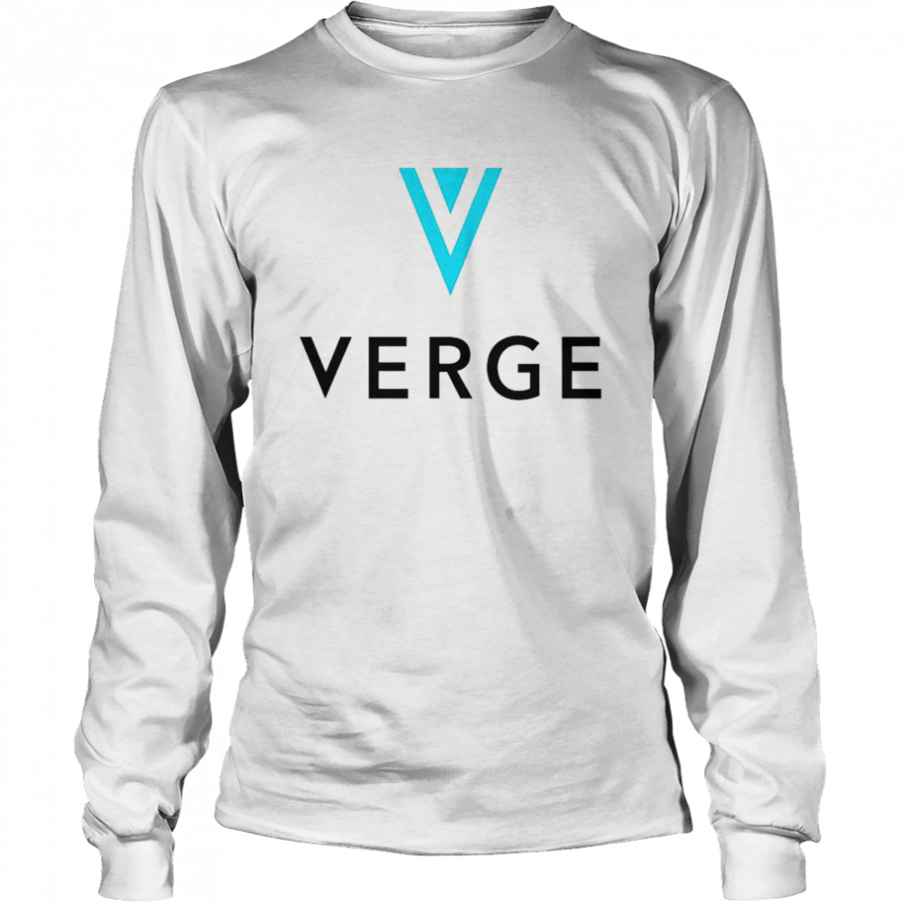 Verge Cryptocurrency logo shirt Long Sleeved T-shirt