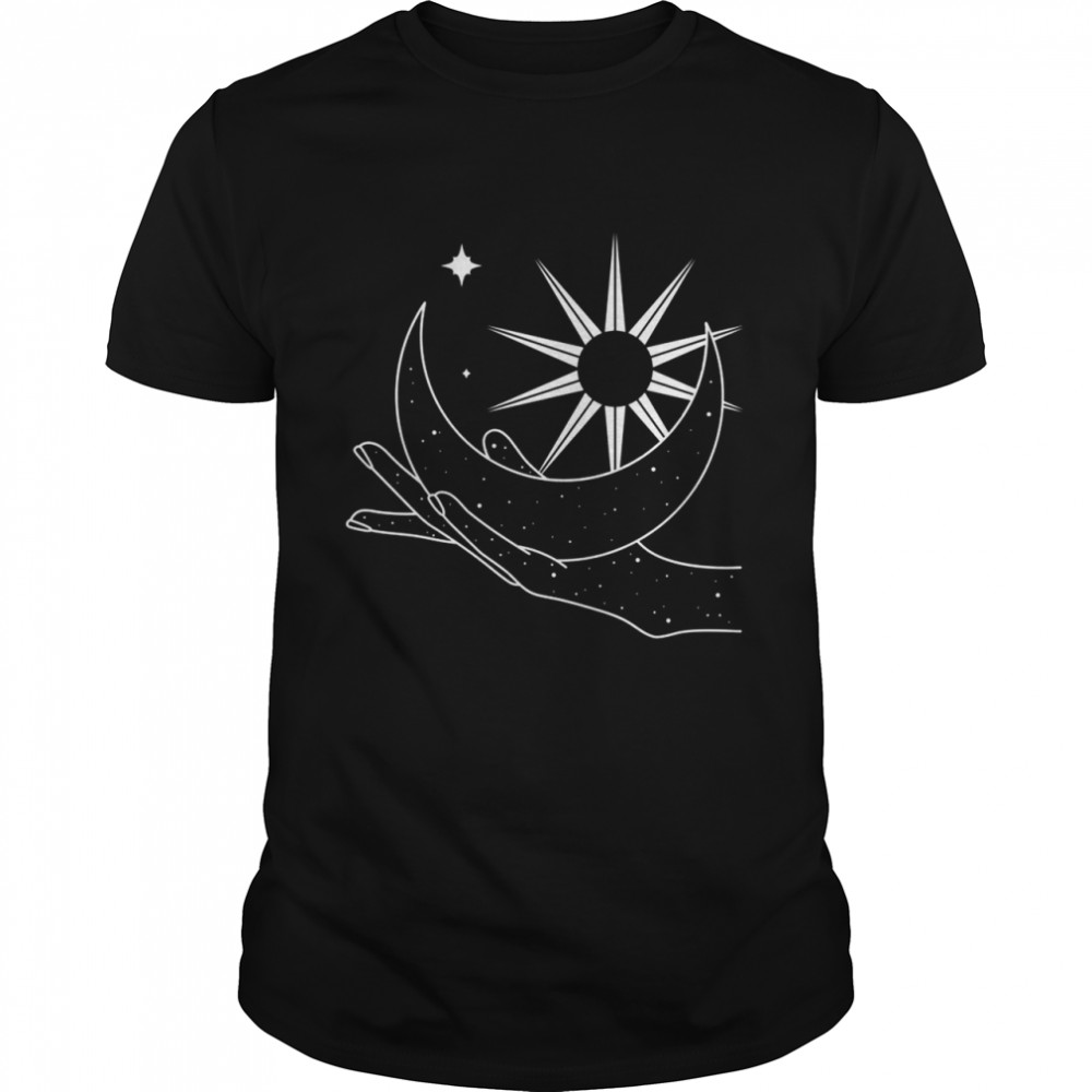 Alchemy Occult Gothic Cosmic Moon Sun Hand Shirts