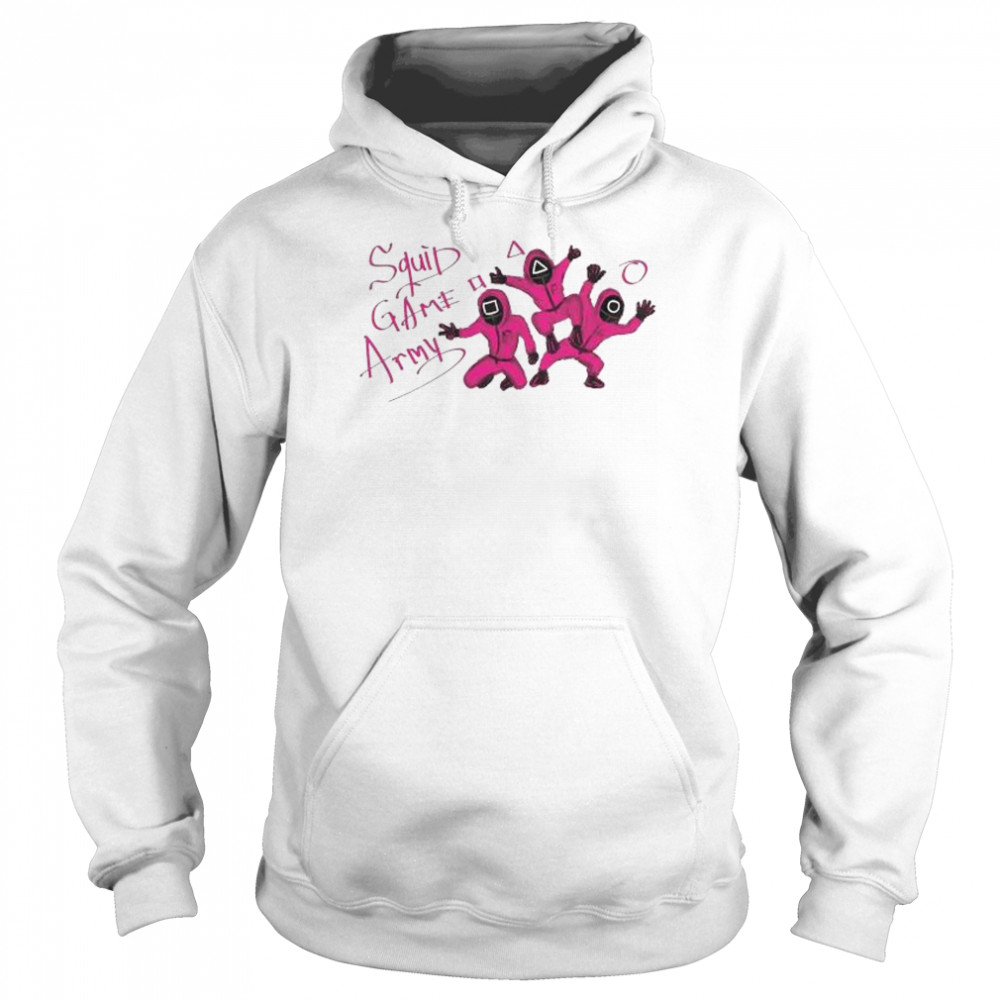 Squid game army pink shirt Unisex Hoodie