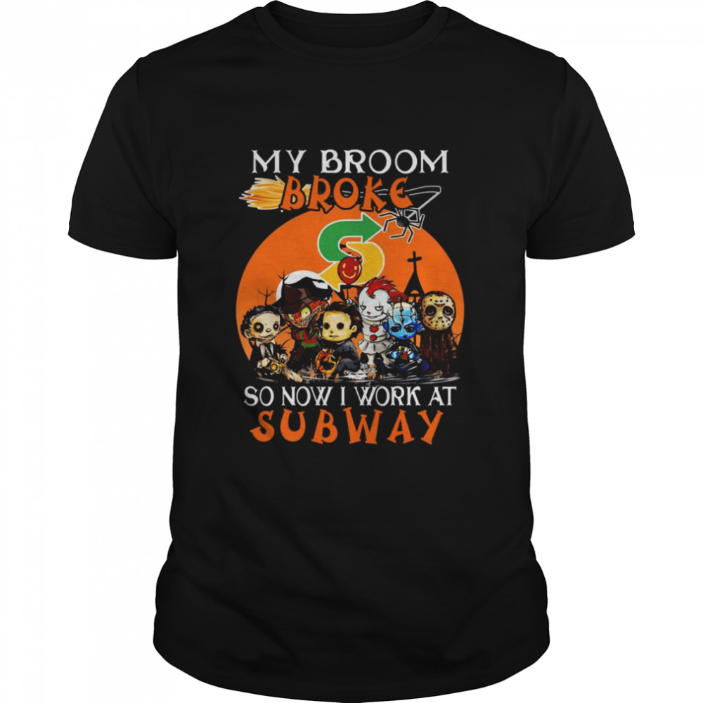 Chibis Horrors characterss mys brooms brokes sos nows Is works ats Subways Halloweens shirts