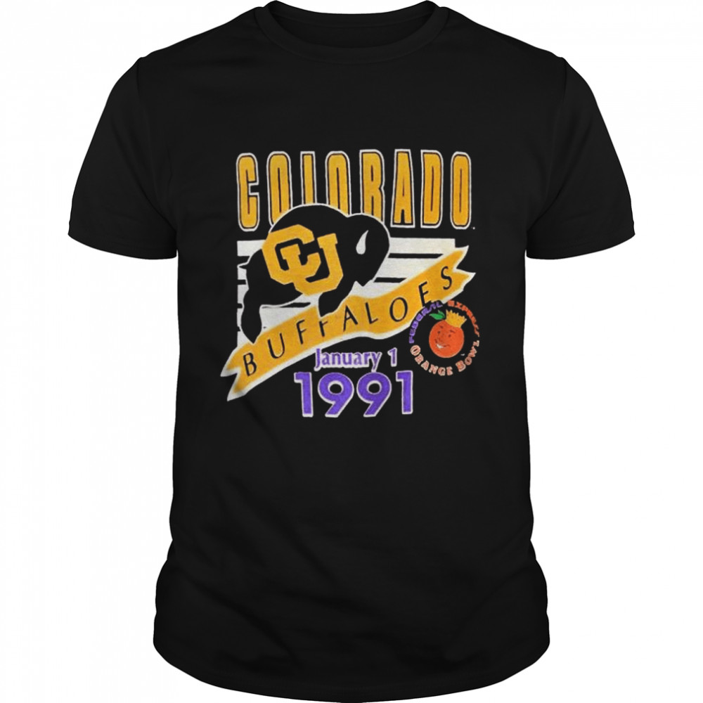 Colorado Buffaloes January 1 1991 shirt