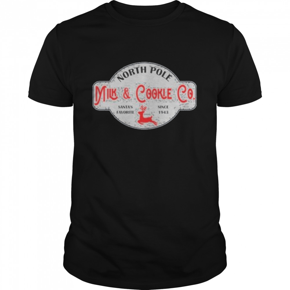 North Pole Milk and Cookie Co Christmas Shirt