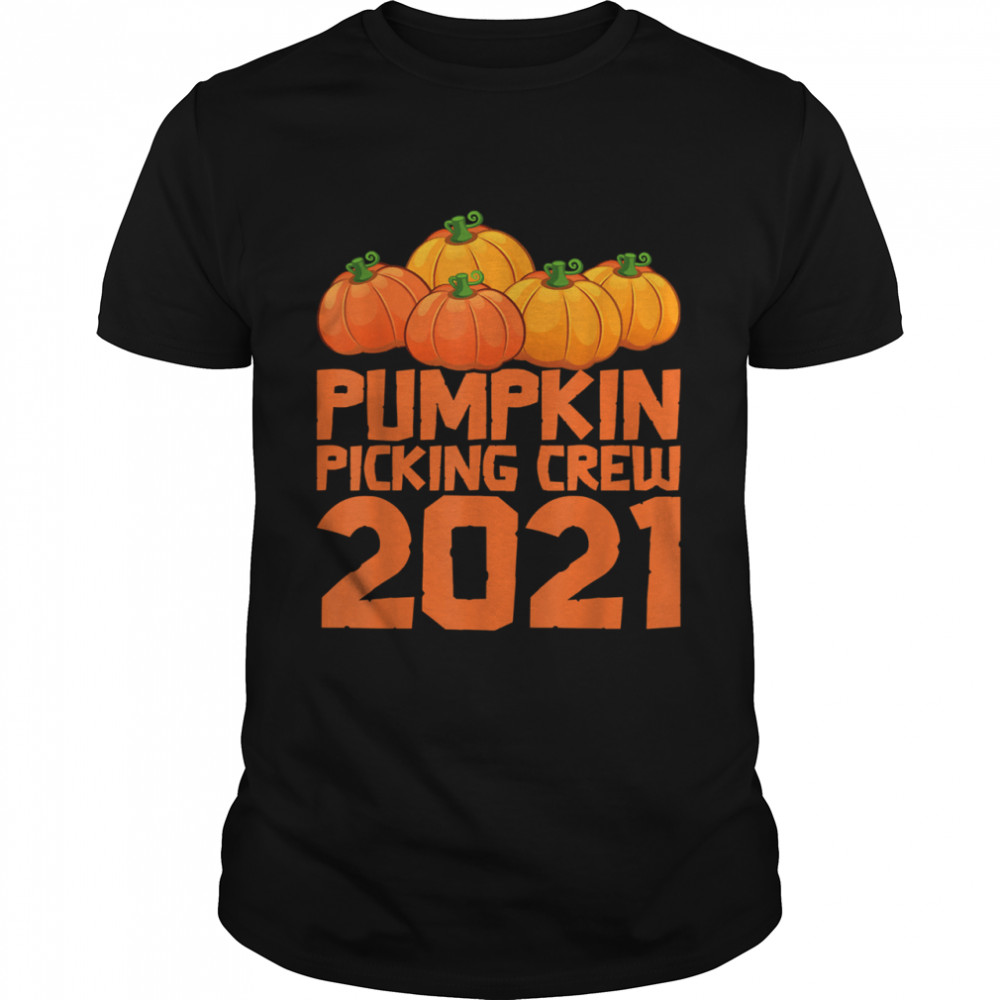 Pumpkin Picking Crew 2021 Halloween Toddler Kids Costume T-Shirts