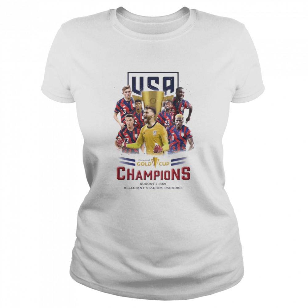 uSA Soccer Concacaf Gold Cup Champions August 1 2021 Allegiant Stadium Paradise shirt Classic Women's T-shirt